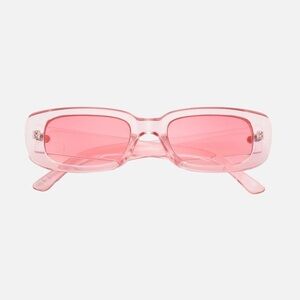 NWOT Nordstrom Rectangular Hot Pink Sunglasses OS